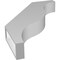 Ekena Millwork 3 1/2-in. W x 20-in. D x 28-in. H Funston Architectural Grade PVC Knee Brace BRCP035X20X28FST - alternate 2